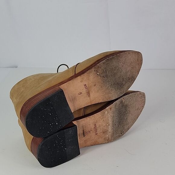 Nisolo Isa Brown Suede Leather Lace Up Women's Ankle Boots - Picture 16 of 16